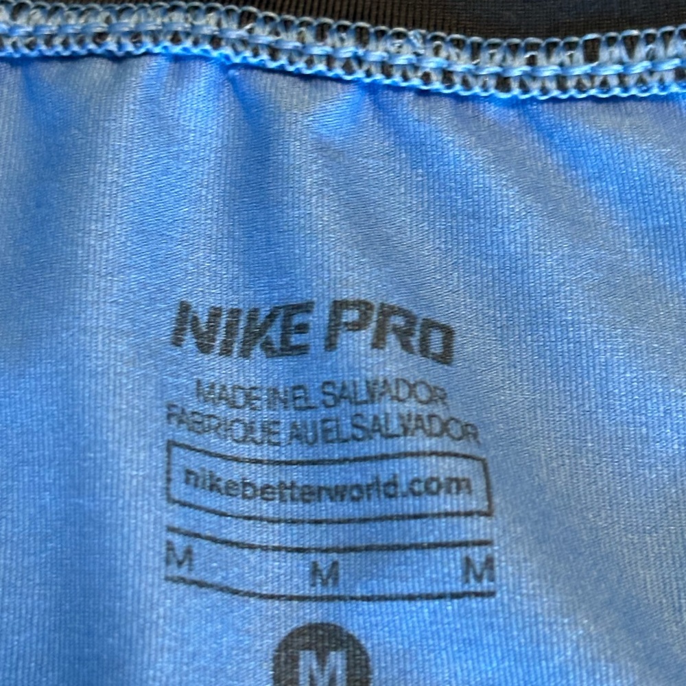 Nike Top Dri-Fit Shirt Long Sleeve V Neck Nike Pro Dri Fit - Picture 4 of 5